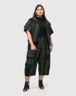 Urban Sakura Cape Jacket, Khaki