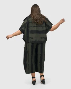 Urban Sakura Cape Jacket, Khaki