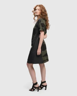 Urban Sapporo Shift Dress, Khaki