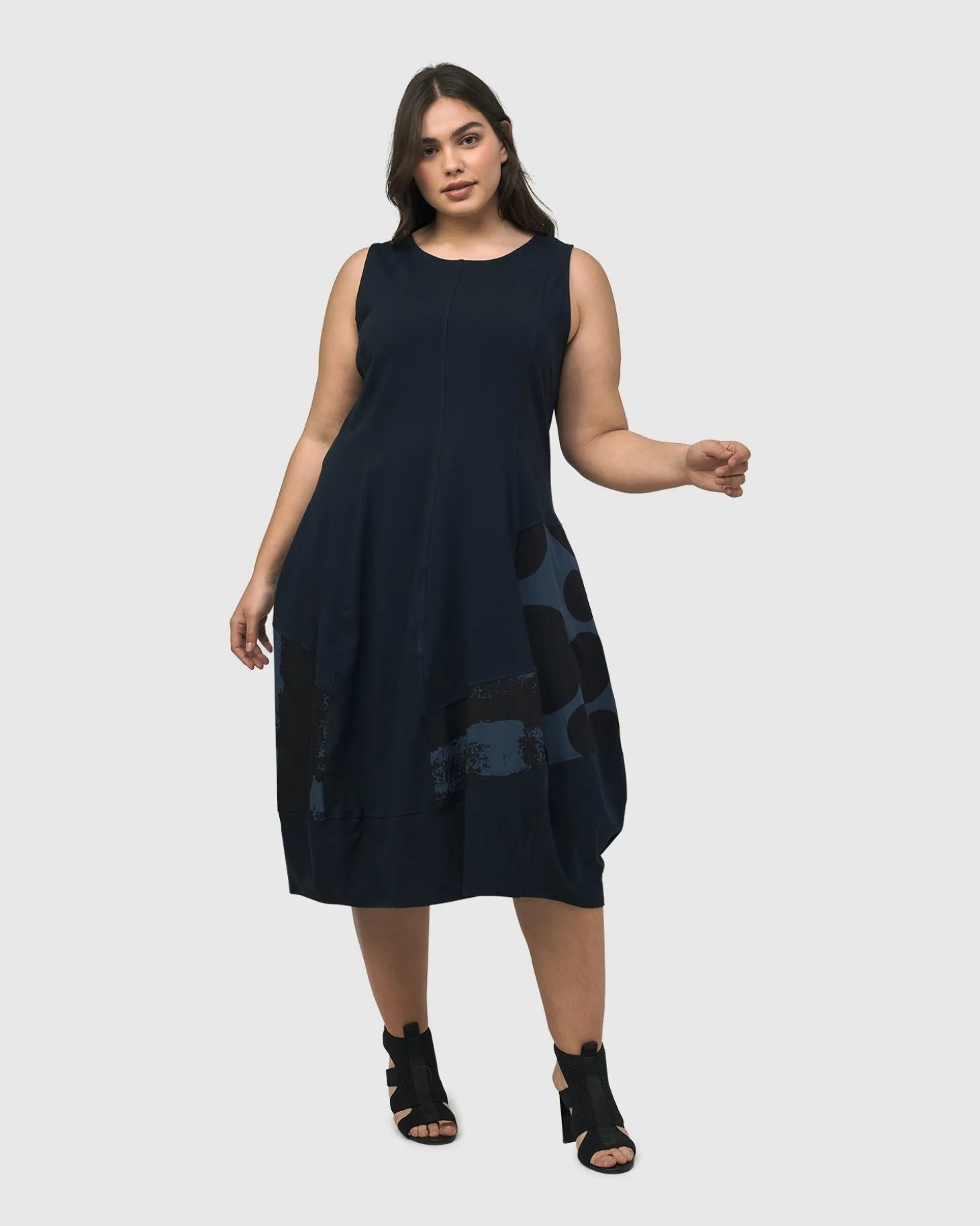 Urban Sleeveless Cocoon Dress, Navy