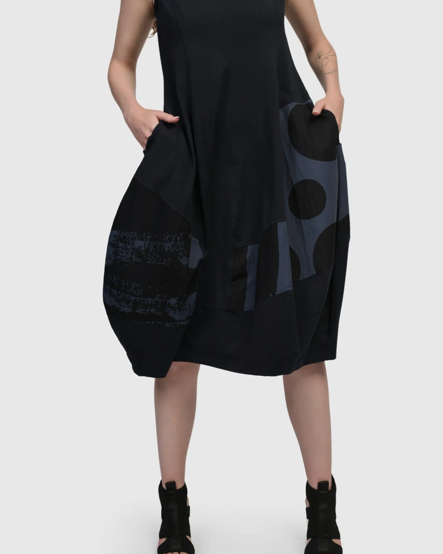Urban Sleeveless Cocoon Dress, Navy
