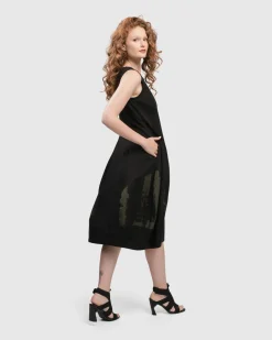 Urban Sleeveless Cocoon Dress, Khaki