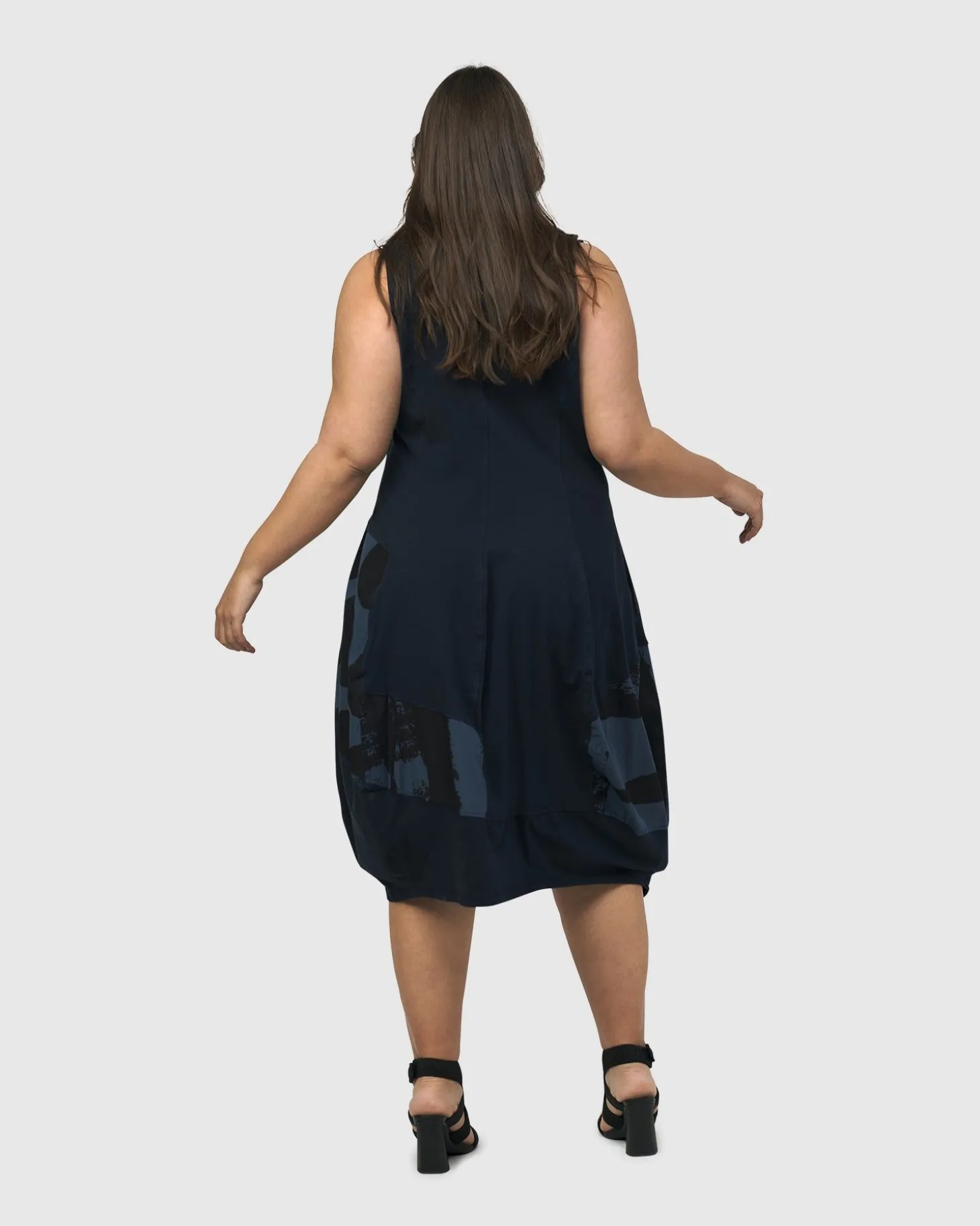 Urban Sleeveless Cocoon Dress, Navy