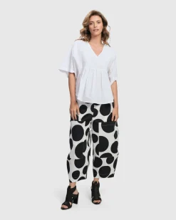 Urban Sophisticate Butterfly Blouse, White