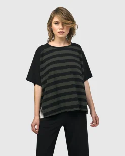 Urban Splice Boxy Tee, Stripes