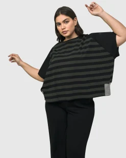 Urban Splice Boxy Tee, Stripes