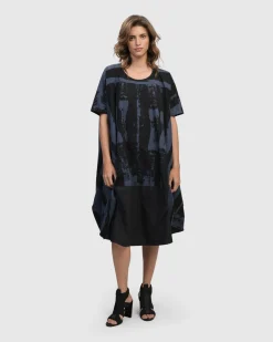 Urban Streets Muumuu Dress, Navy