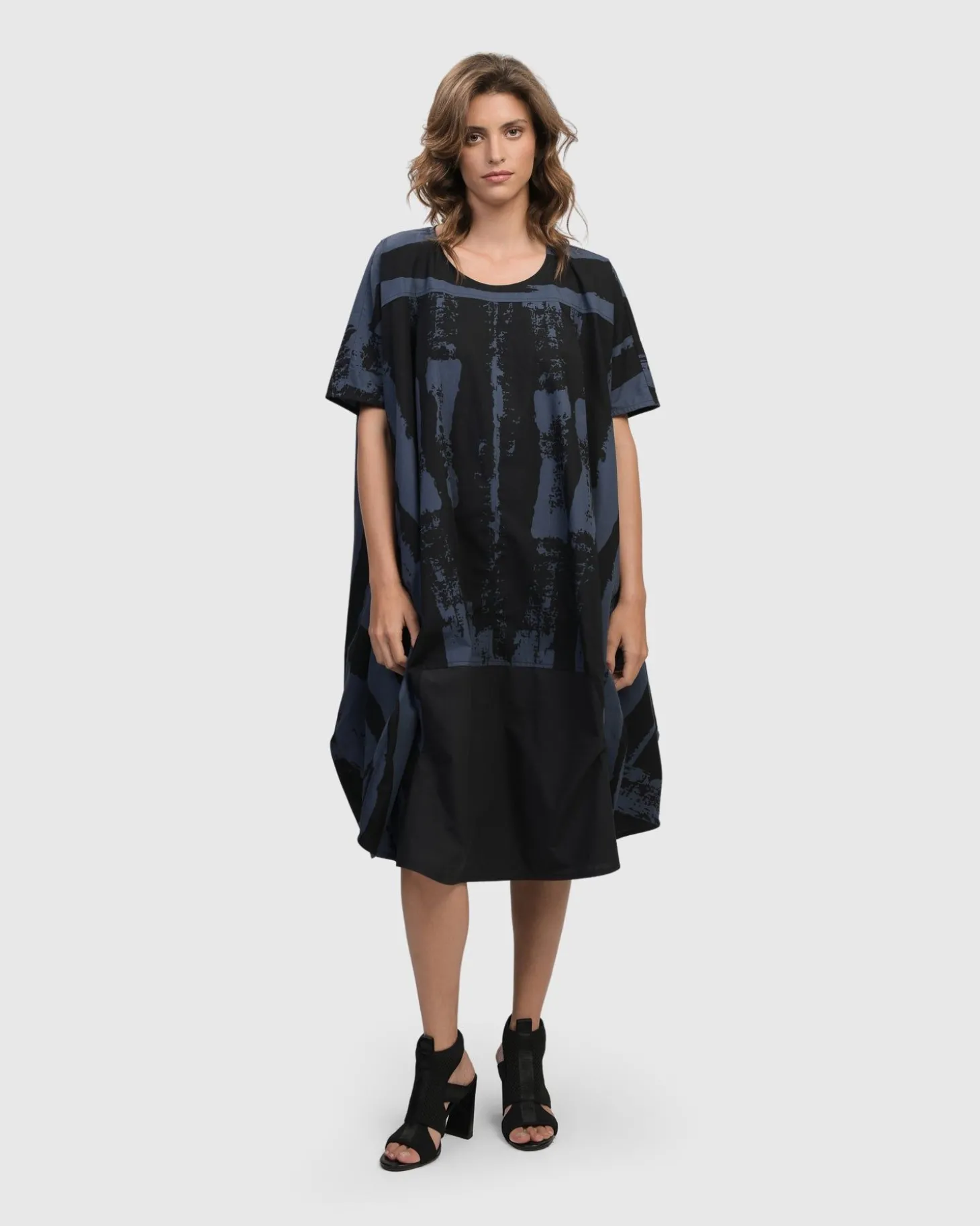 Urban Streets Muumuu Dress, Navy
