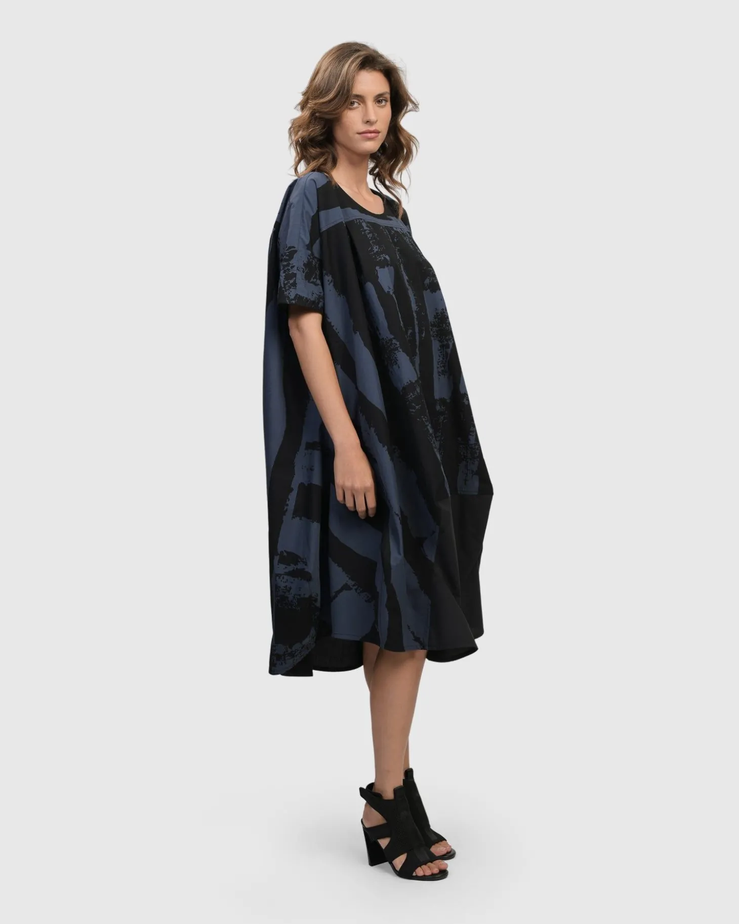 Urban Streets Muumuu Dress, Navy