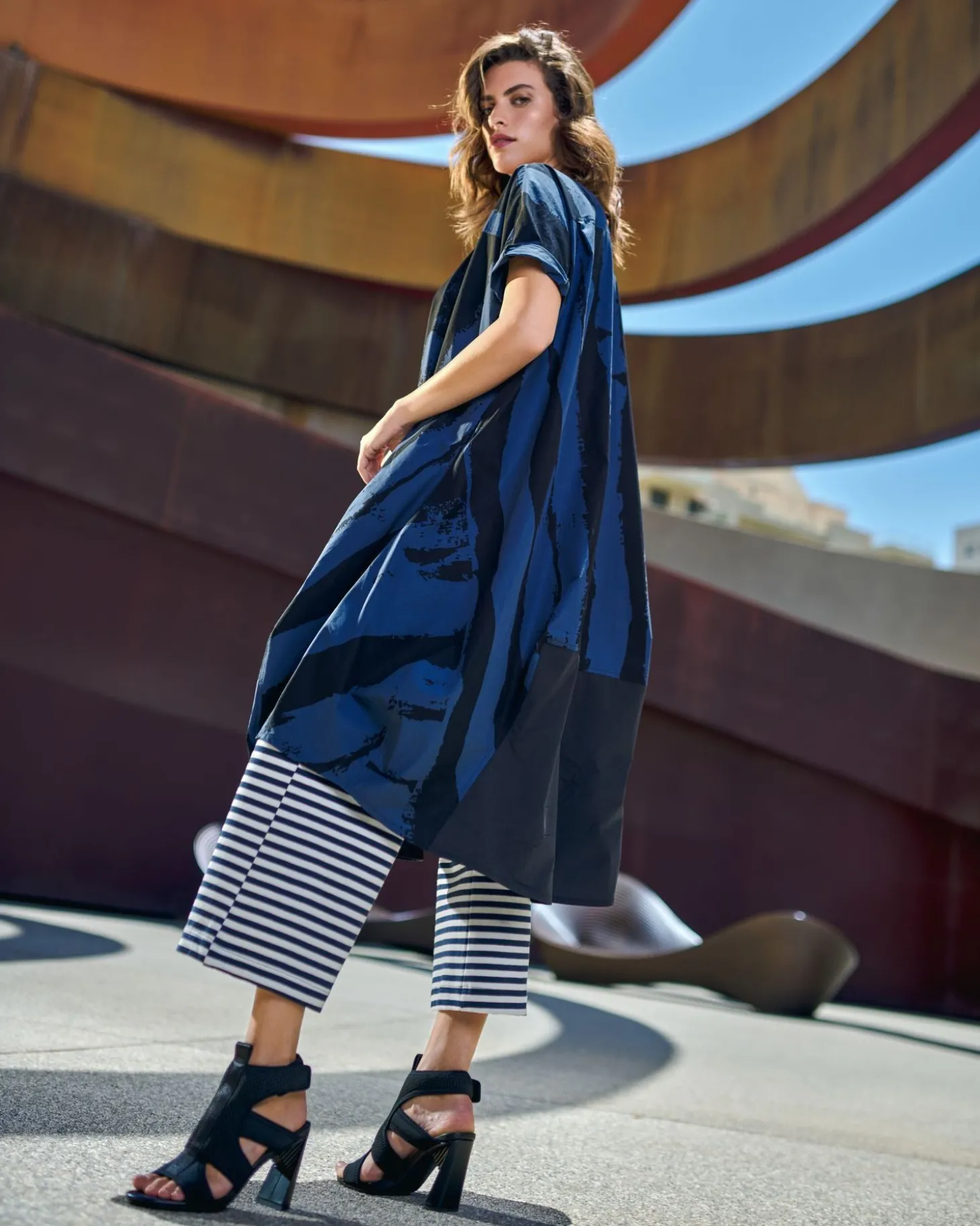 Urban Streets Muumuu Dress, Navy