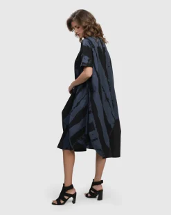 Urban Streets Muumuu Dress, Navy