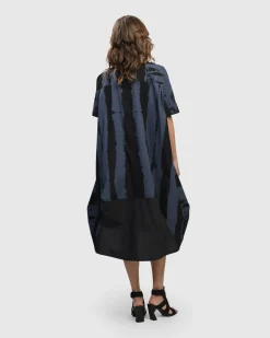 Urban Streets Muumuu Dress, Navy