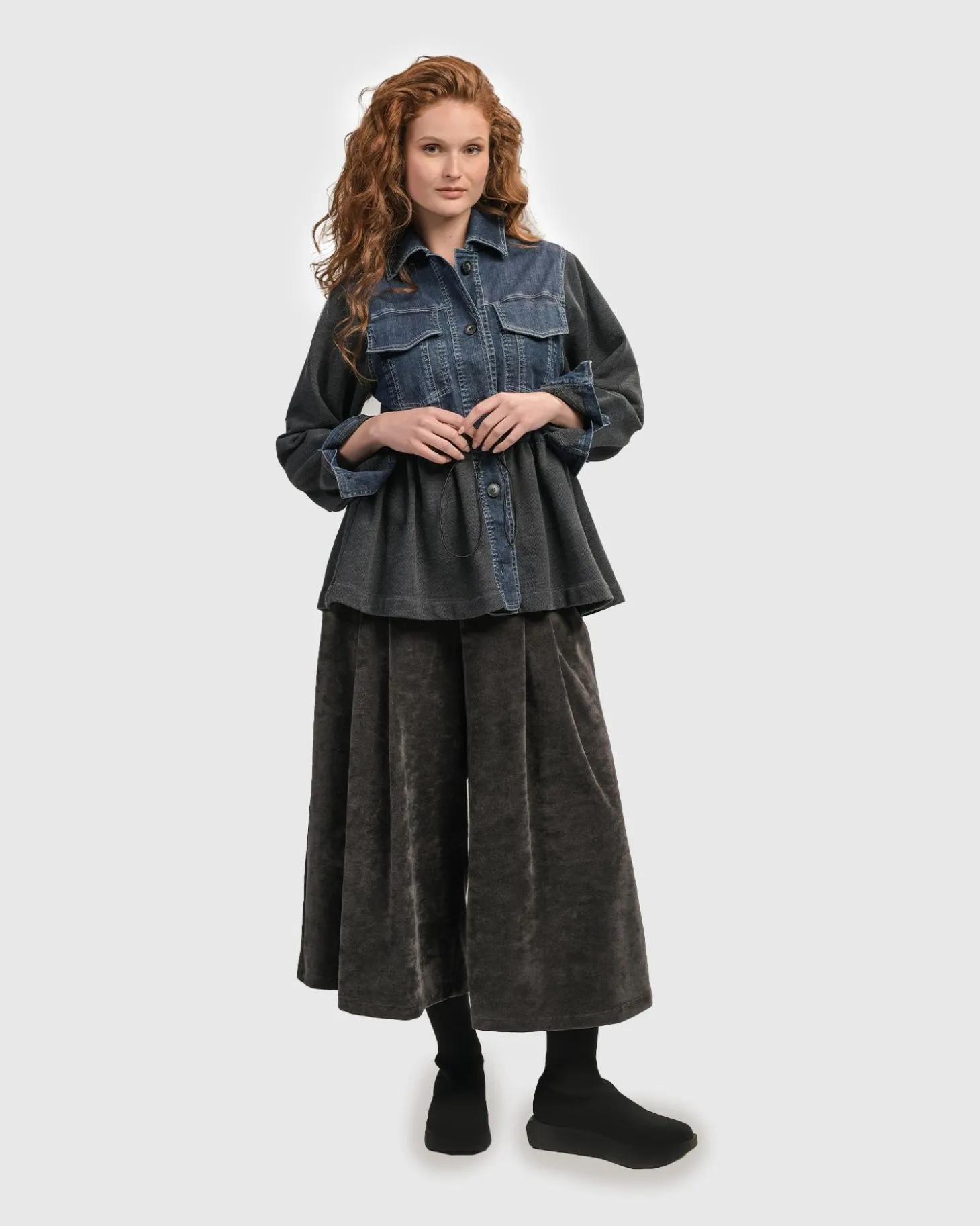 Urban Strut Ruched Jacket, Denim