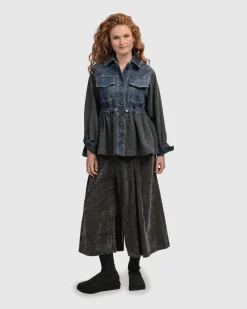 Urban Strut Ruched Jacket, Denim