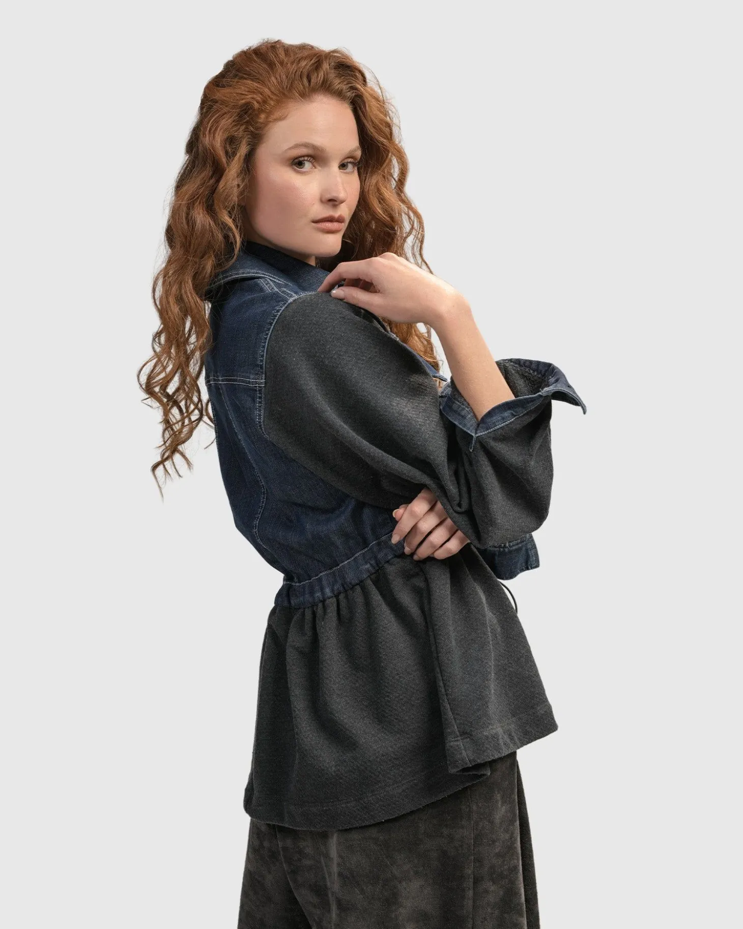 Urban Strut Ruched Jacket, Denim