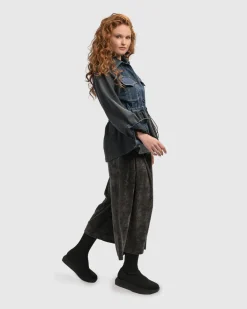Urban Strut Ruched Jacket, Denim