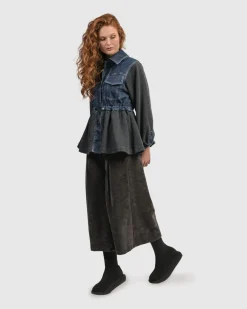 Urban Strut Ruched Jacket, Denim