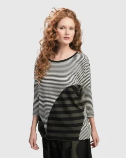Urban Twister Top, Stripes