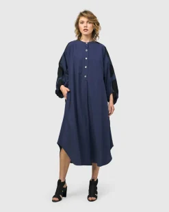 Urban Vista Caftan Dress, Navy