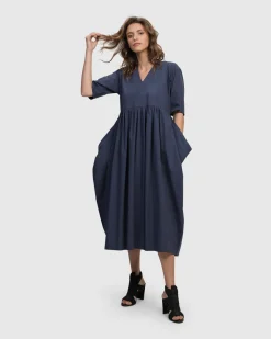 Urban Wonder Relaxed Gown, Navy