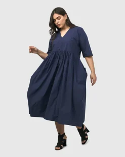 Urban Wonder Relaxed Gown, Navy