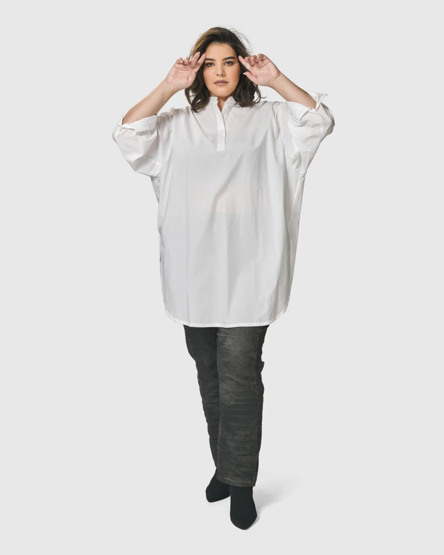 Urban Zen Tunic Top, White