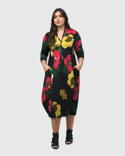 Valencia Cocoon Dress, Garden