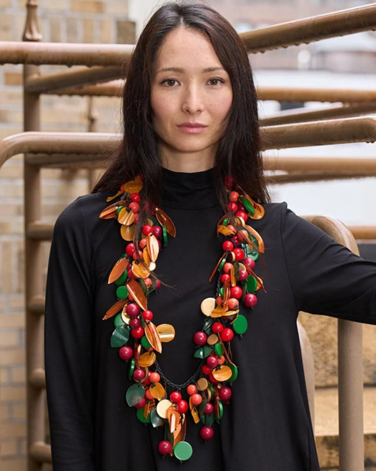 Vintage Mixed Fruit Necklace, Multi