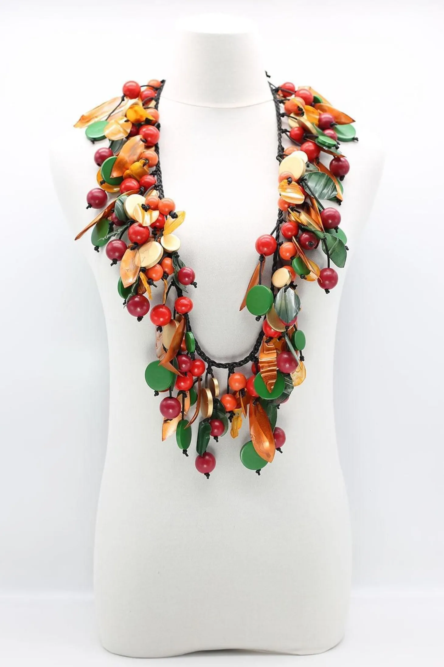 Vintage Mixed Fruit Necklace, Multi