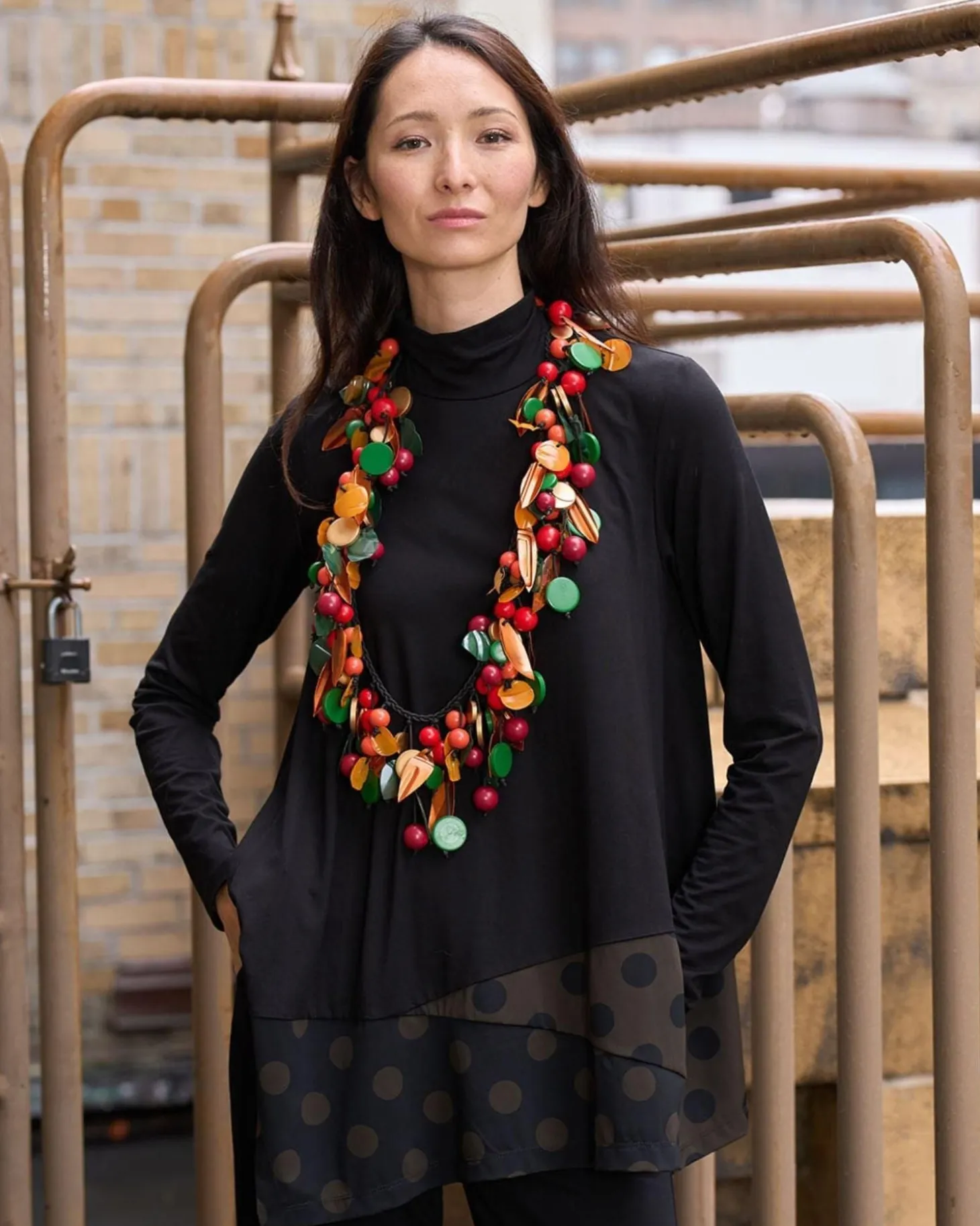 Vintage Mixed Fruit Necklace, Multi