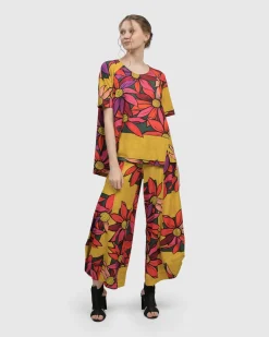 Wildflower Punto Pants, Bouquet