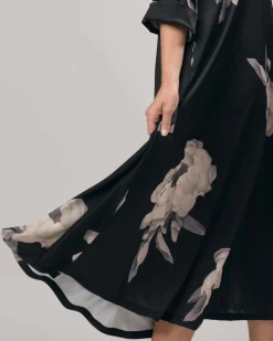 Winslow Trapeze Dress, Roses