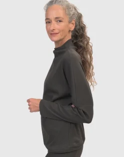 Zen Drawstring Sweatshirt, Charcoal