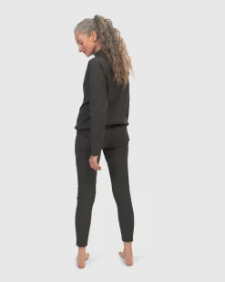 Zen Drawstring Sweatshirt, Charcoal
