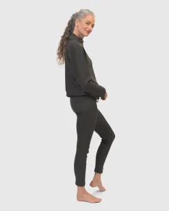 Zen Drawstring Sweatshirt, Charcoal