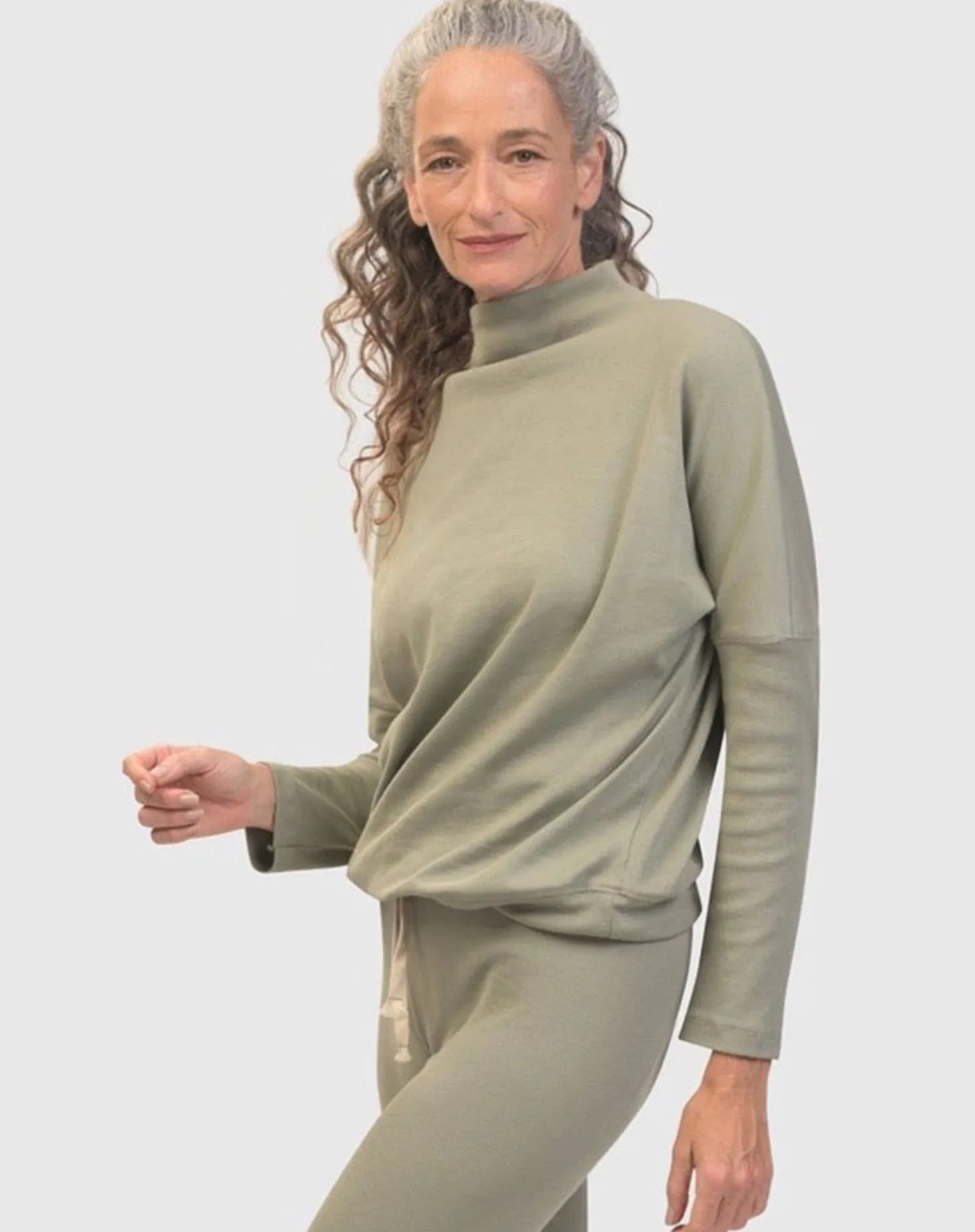 Zen Drawstring Sweatshirt, Nature