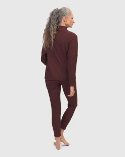 Zen Drawstring Sweatshirt, Wine