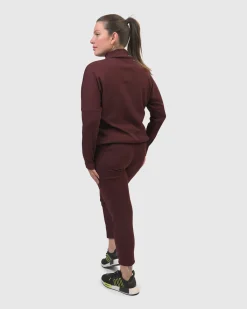 Zen Drawstring Sweatshirt, Wine